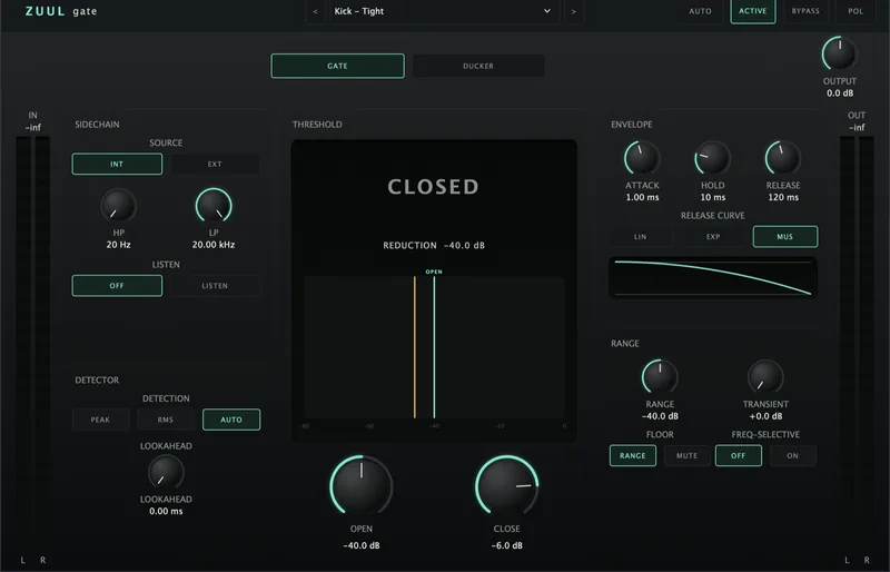 The Zuul Gate interface